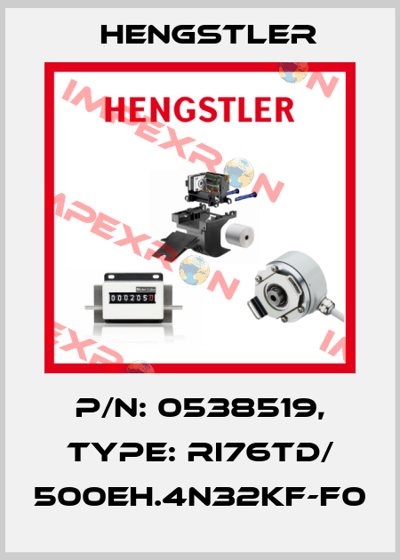 p/n: 0538519, Type: RI76TD/ 500EH.4N32KF-F0 Hengstler