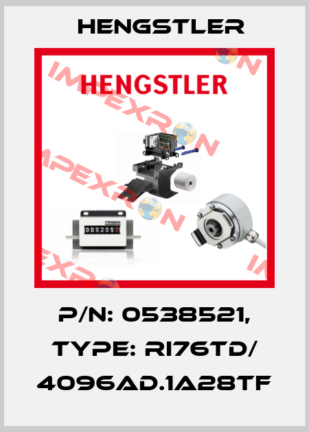 p/n: 0538521, Type: RI76TD/ 4096AD.1A28TF Hengstler