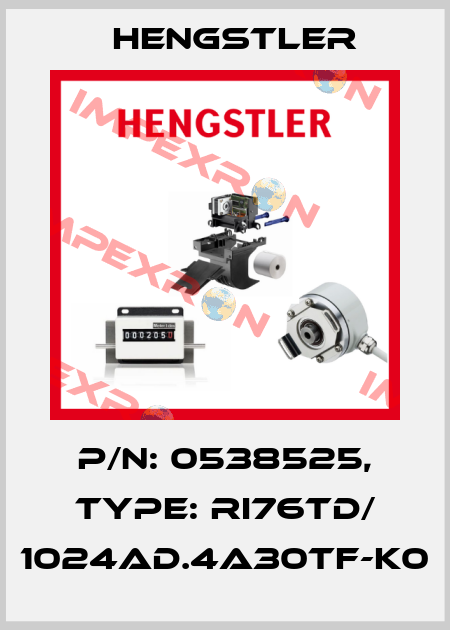 p/n: 0538525, Type: RI76TD/ 1024AD.4A30TF-K0 Hengstler