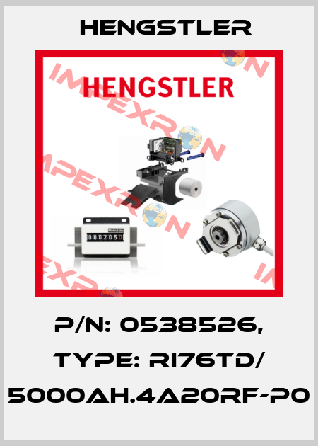 p/n: 0538526, Type: RI76TD/ 5000AH.4A20RF-P0 Hengstler