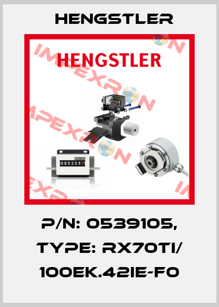 p/n: 0539105, Type: RX70TI/ 100EK.42IE-F0 Hengstler