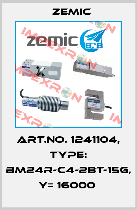Art.No. 1241104, Type: BM24R-C4-28t-15G, Y= 16000  ZEMIC