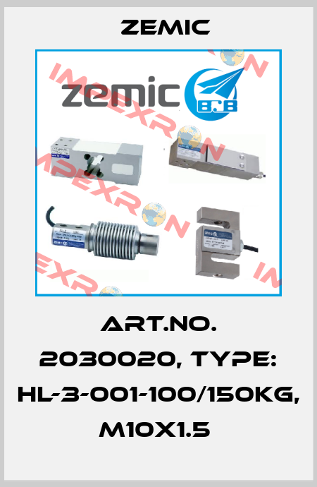 Art.No. 2030020, Type: HL-3-001-100/150kg, M10x1.5  ZEMIC