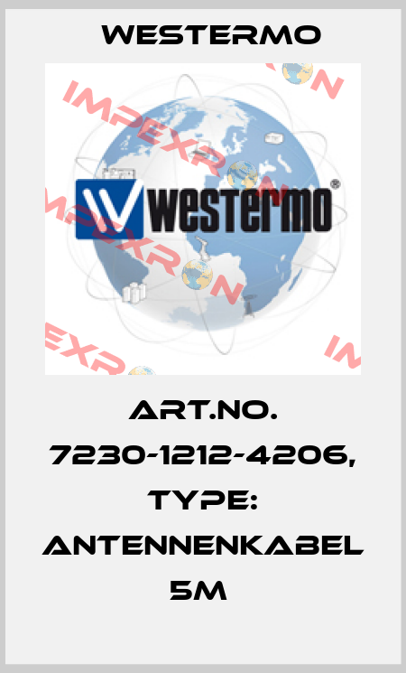 Art.No. 7230-1212-4206, Type: Antennenkabel 5m  Westermo