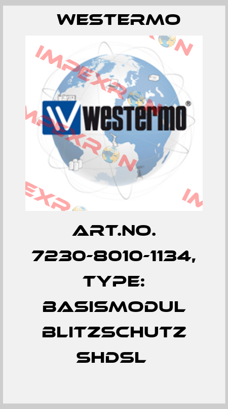 Art.No. 7230-8010-1134, Type: Basismodul Blitzschutz SHDSL  Westermo
