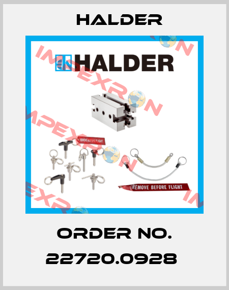 Order No. 22720.0928  Halder