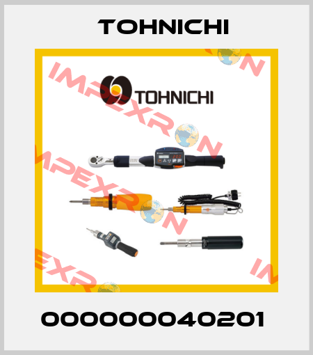 000000040201  Tohnichi