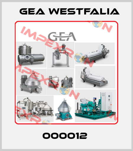000012  Gea Westfalia