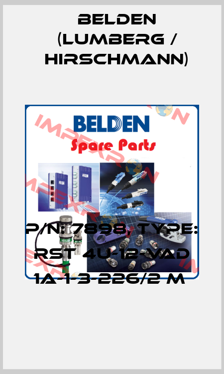P/N: 7898, Type: RST 4U-12-VAD 1A-1-3-226/2 M  Belden (Lumberg / Hirschmann)