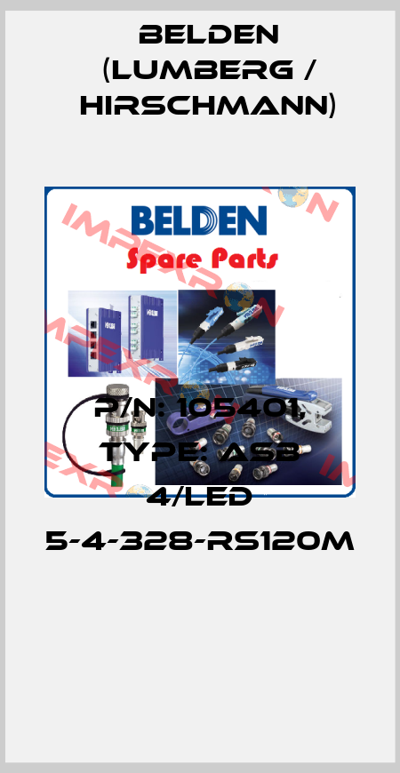 P/N: 105401, Type: ASB 4/LED 5-4-328-RS120M  Belden (Lumberg / Hirschmann)