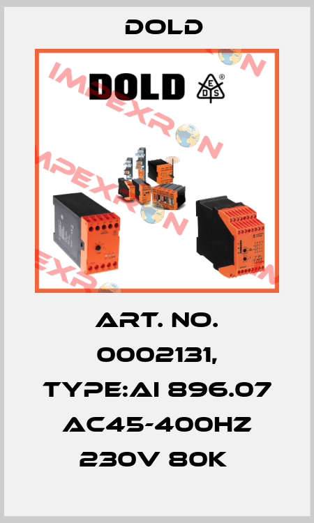 Art. No. 0002131, Type:AI 896.07 AC45-400HZ 230V 80K  Dold