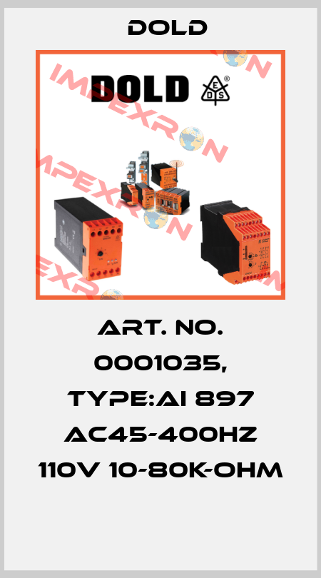 Art. No. 0001035, Type:AI 897 AC45-400HZ 110V 10-80K-OHM  Dold
