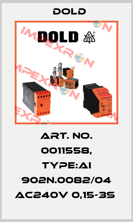 Art. No. 0011558, Type:AI 902N.0082/04 AC240V 0,15-3S  Dold