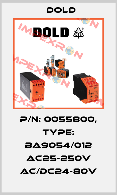 p/n: 0055800, Type: BA9054/012 AC25-250V AC/DC24-80V Dold