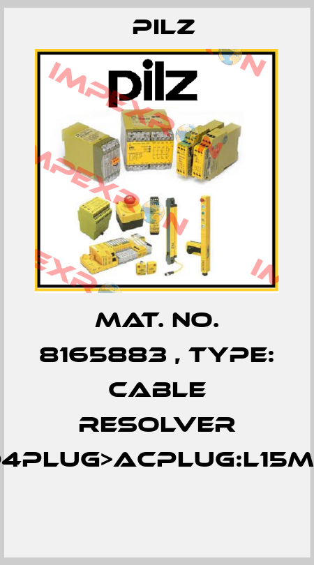 Mat. No. 8165883 , Type: Cable Resolver DD4plug>ACplug:L15mSK  Pilz