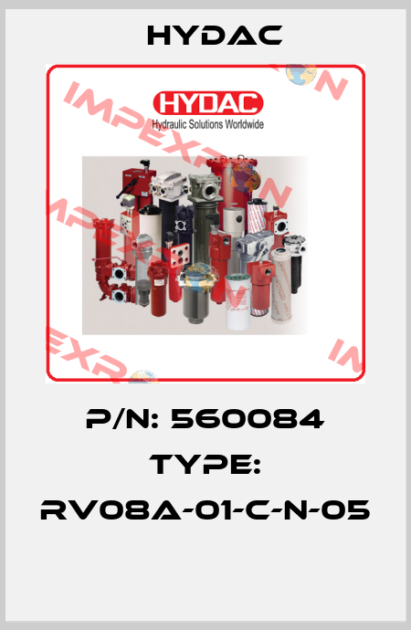 P/N: 560084 Type: RV08A-01-C-N-05  Hydac