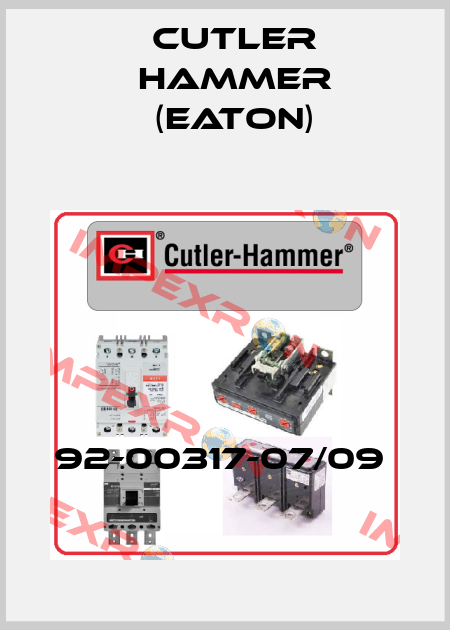 92-00317-07/09  Cutler Hammer (Eaton)