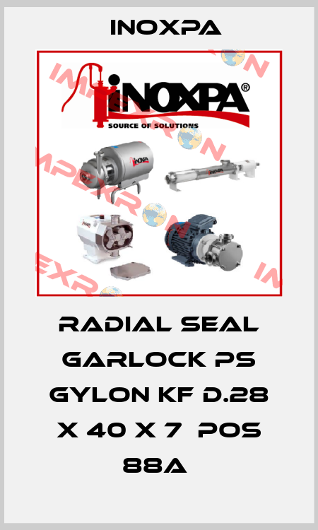 RADIAL SEAL GARLOCK PS GYLON KF D.28 X 40 X 7  pos 88a  Inoxpa
