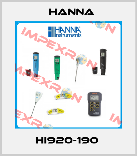 HI920-190  Hanna
