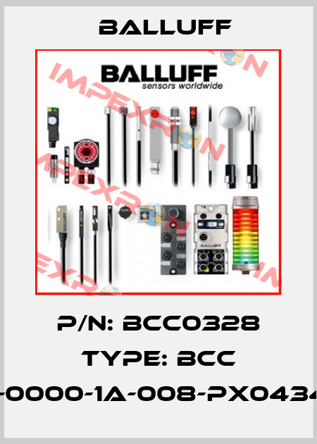 P/N: BCC0328 Type: BCC M415-0000-1A-008-PX0434-050 Balluff