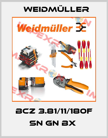 BCZ 3.81/11/180F SN GN BX  Weidmüller