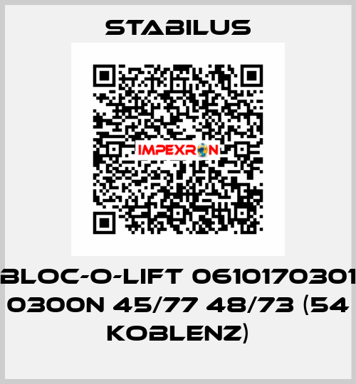 BLOC-O-LIFT 0610170301 0300N 45/77 48/73 (54 KOBLENZ) Stabilus