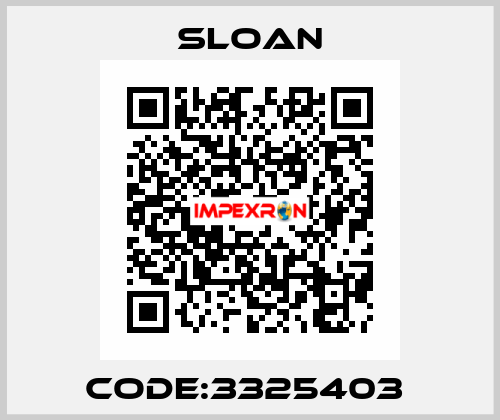 CODE:3325403  Sloan