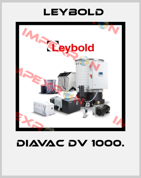 DIAVAC DV 1000.  Leybold