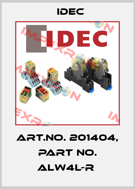 Art.No. 201404, Part No. ALW4L-R  Idec