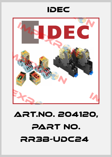 Art.No. 204120, Part No. RR3B-UDC24  Idec