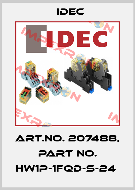 Art.No. 207488, Part No. HW1P-1FQD-S-24  Idec