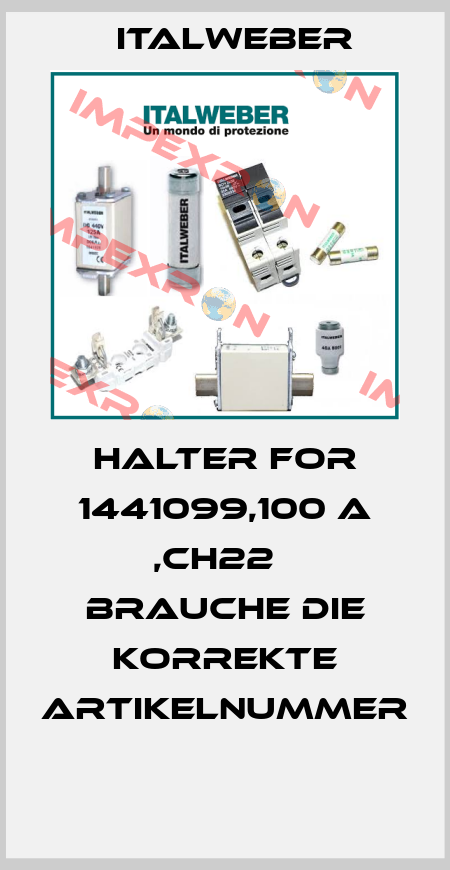 HALTER FOR 1441099,100 A ,CH22   BRAUCHE DIE KORREKTE ARTIKELNUMMER  Italweber
