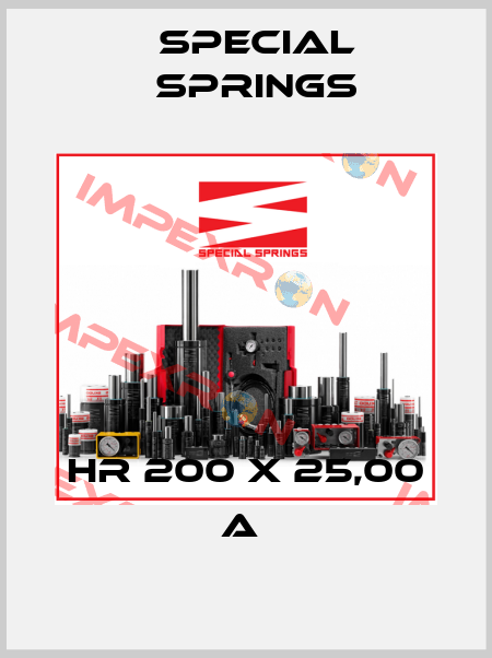 HR 200 X 25,00 A  Special Springs