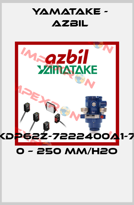 KDP62Z-7222400A1-7, 0 – 250 MM/H2O  Yamatake - Azbil