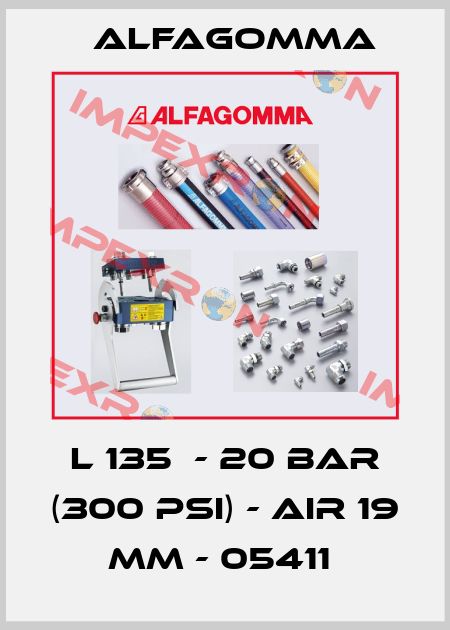 L 135  - 20 BAR (300 PSI) - AIR 19 MM - 05411  Alfagomma