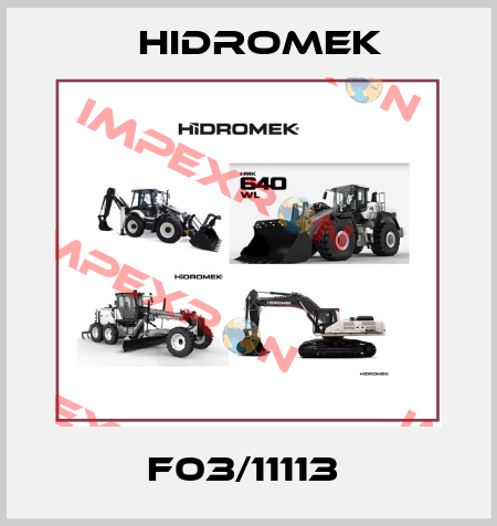 F03/11113  Hidromek