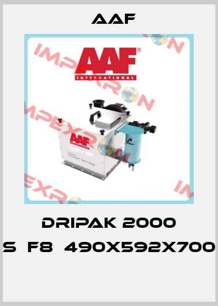 DRIPAK 2000 S	F8	490X592X700  AAF