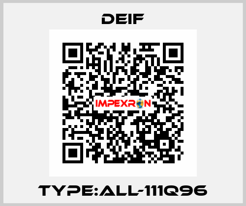Type:ALL-111Q96 Deif