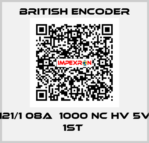 121/1 08A  1000 NC HV 5V 1ST  British Encoder