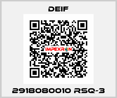 2918080010 RSQ-3 Deif