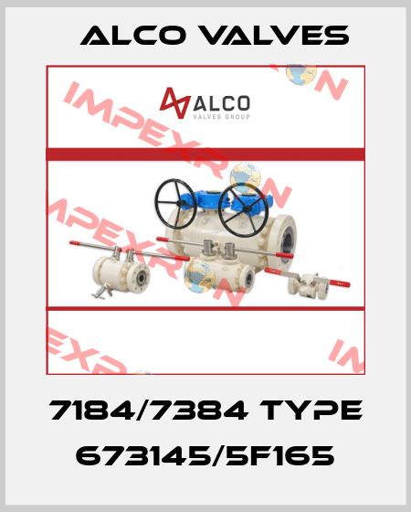 7184/7384 Type  673145/5F165 Alco Valves