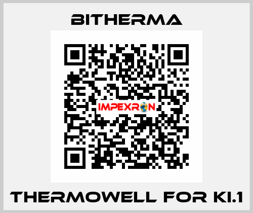 Thermowell for KI.1 Bitherma