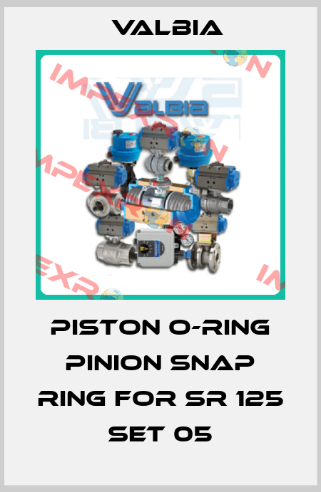 PISTON O-RING PINION SNAP RING for SR 125 SET 05 Valbia
