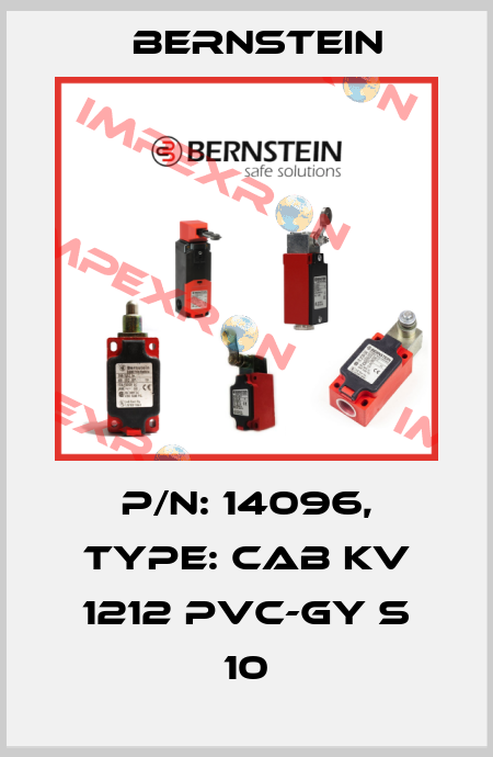 P/N: 14096, Type: CAB KV 1212 PVC-GY S 10 Bernstein