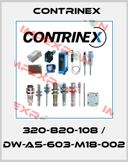 320-820-108 / DW-AS-603-M18-002 Contrinex