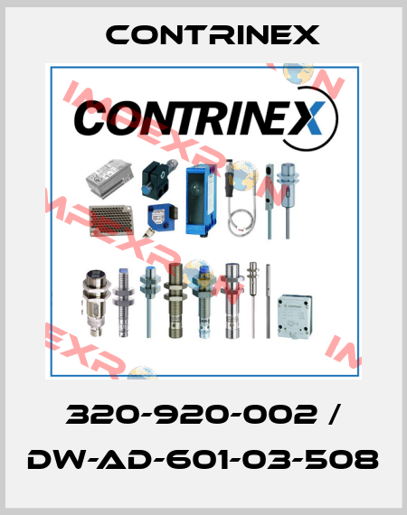 320-920-002 / DW-AD-601-03-508 Contrinex