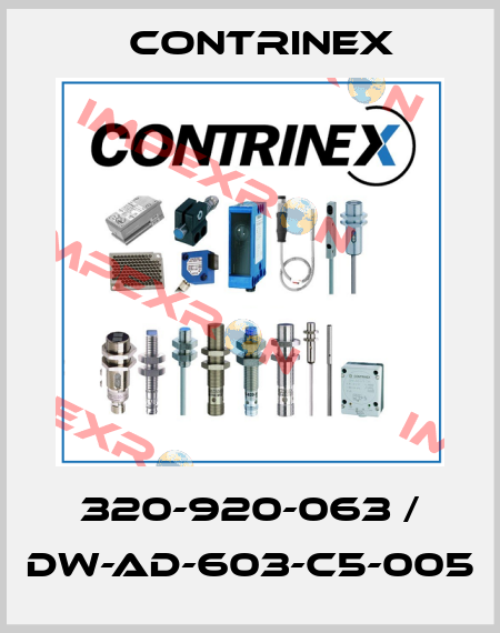 320-920-063 / DW-AD-603-C5-005 Contrinex
