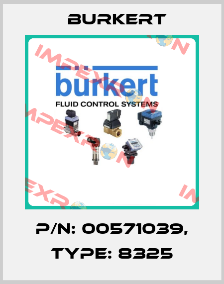 p/n: 00571039, Type: 8325 Burkert