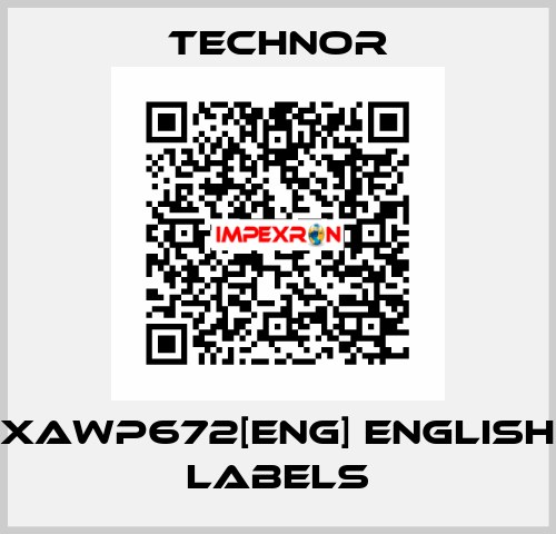 XAWP672[ENG] English labels TECHNOR