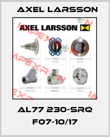 AL77 230-SRQ F07-10/17 AXEL LARSSON